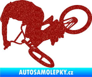Samolepka Biker 001 levá Ultra Metalic červená