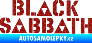Samolepka Black Sabbath 001 Ultra Metalic červená