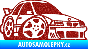 Samolepka BMW e30 karikatura pravá Ultra Metalic červená