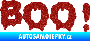 Samolepka Boo! Ultra Metalic červená