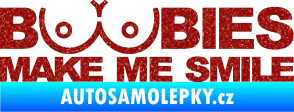 Samolepka Boobies 002  Ultra Metalic červená