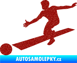Samolepka Bowling 001 levá Ultra Metalic červená