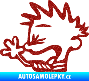 Samolepka Boy tůdle nůdle levá Ultra Metalic červená