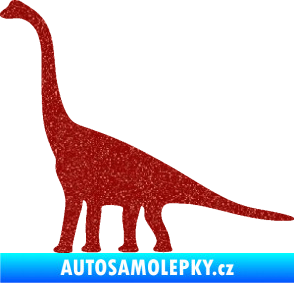 Samolepka Brachiosaurus 001 levá Ultra Metalic červená