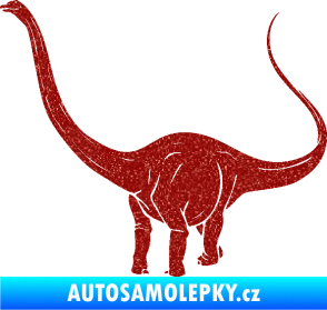 Samolepka Brachiosaurus 002 levá Ultra Metalic červená