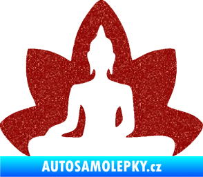 Samolepka Budha 003 levá  Ultra Metalic červená
