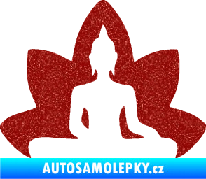 Samolepka Budha 003 pravá  Ultra Metalic červená