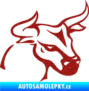 Samolepka Býk 005 pravá Ultra Metalic červená