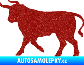 Samolepka Býk 011 levá Ultra Metalic červená