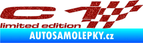 Samolepka C1 limited edition pravá Ultra Metalic červená