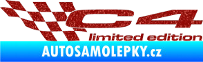 Samolepka C4 limited edition levá Ultra Metalic červená