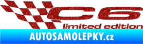 Samolepka C6 limited edition levá Ultra Metalic červená