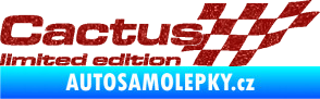 Samolepka Cactus limited edition pravá Ultra Metalic červená