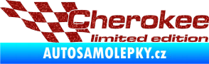 Samolepka Cherokee limited edition levá Ultra Metalic červená