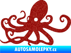 Samolepka Chobotnice 001 levá Ultra Metalic červená