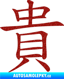 Samolepka Čínský znak Expensive Ultra Metalic červená