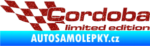 Samolepka Cordoba limited edition levá Ultra Metalic červená