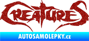 Samolepka Creatures Ultra Metalic červená
