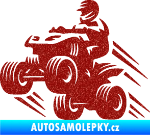 Samolepka Čtyřkolka 006 levá Ultra Metalic červená