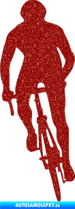 Samolepka Cyklista 006 levá Ultra Metalic červená