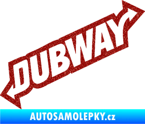Samolepka Dübway 002 Ultra Metalic červená