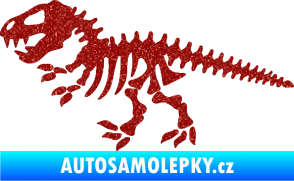 Samolepka Dinosaurus kostra 001 levá Ultra Metalic červená