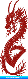 Samolepka Dragon 003 levá Ultra Metalic červená