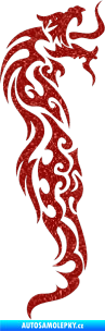 Samolepka Dragon 023 pravá Ultra Metalic červená