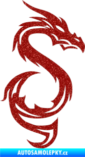 Samolepka Dragon 033 pravá Ultra Metalic červená