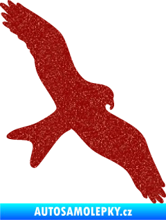 Samolepka Dravec na sklo 002 pravá Ultra Metalic červená