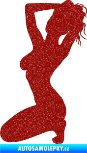 Samolepka Erotická žena 012 levá Ultra Metalic červená