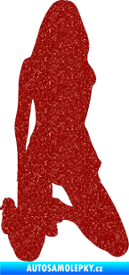 Samolepka Erotická žena 014 pravá Ultra Metalic červená