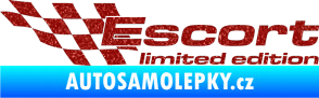 Samolepka Escort limited edition levá Ultra Metalic červená