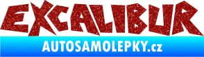 Samolepka Excalibur Ultra Metalic červená