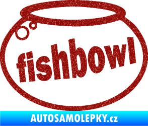 Samolepka Fishbowl akvárium Ultra Metalic červená