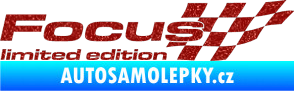 Samolepka Focus limited edition pravá Ultra Metalic červená