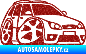 Samolepka Ford Mondeo combi karikatura pravá Ultra Metalic červená