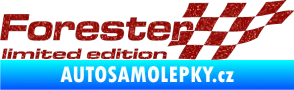 Samolepka Forester limited edition pravá Ultra Metalic červená