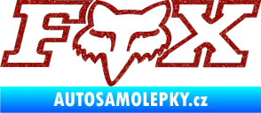 Samolepka Fox 001 Ultra Metalic červená