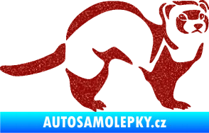 Samolepka Fretka 002 pravá Ultra Metalic červená