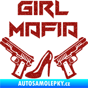 Samolepka Girl mafia 001 Ultra Metalic červená