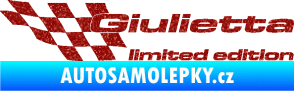 Samolepka Giulietta limited edition levá Ultra Metalic červená