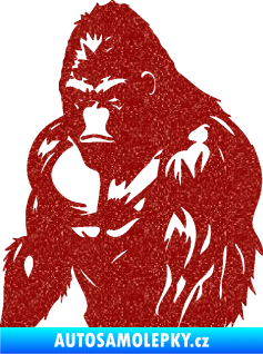 Samolepka Gorila 004 levá Ultra Metalic červená