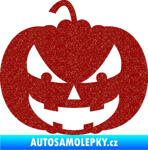 Samolepka Halloween 016 levá dýně Ultra Metalic červená