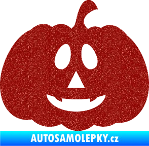 Samolepka Halloween 017 pravá dýně Ultra Metalic červená