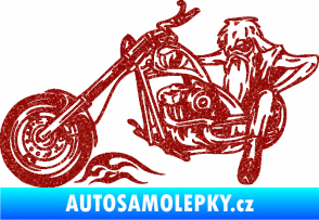 Samolepka Harley 001 levá Ultra Metalic červená