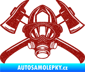 Samolepka Hasič 014 Ultra Metalic červená