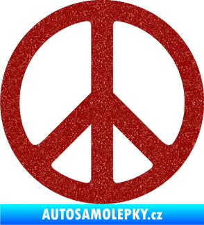 Samolepka Hippies 001 Ultra Metalic červená