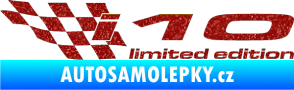 Samolepka i10 limited edition levá Ultra Metalic červená