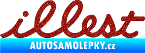 Samolepka Illest 001 Ultra Metalic červená
